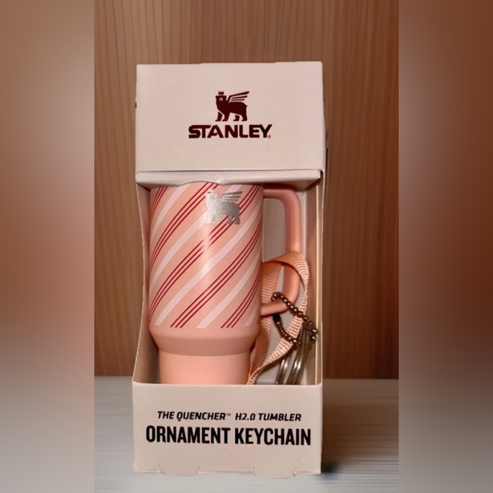 Just Released 2025 - Stanley Keychain/Christmas Ornament -Strawberry Cream Twist